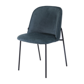 LERCAL Chaise tapissée vert bouteille en tissu imperméable