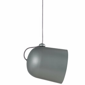 ANGLE Lampe à suspension 24,5 cm abat-jour en métal gris