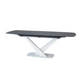 Table à rallonge Vikin 160-220x90 cm, marbre graphite