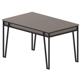 Table à rallonge Privels 132-170x80 cm marron clair