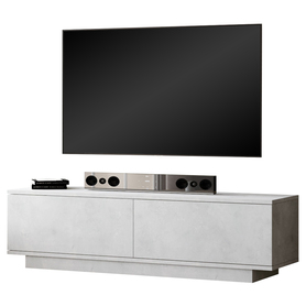 Meuble TV Fenin, 35,5x140 cm, gris