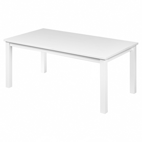 Table basse Silphium 60x110 cm blanc