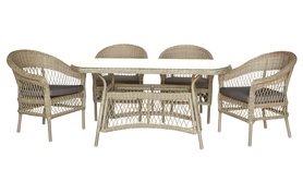 Table de jardin Scorga avec quatre chaises
