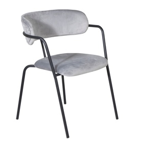 Chaise moderne grise/noire Linesitive