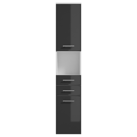 CRANSTON Colonne de salle de bain blanc / graphite