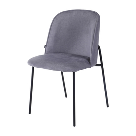 LERCAL Chaise tapissée gris en tissu imperméable