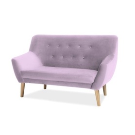 YEDRIOR Sofa 2 personnes rose velours
