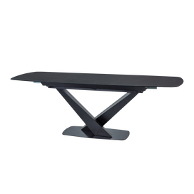 Table à rallonge Vikin 160-220x90 cm noir