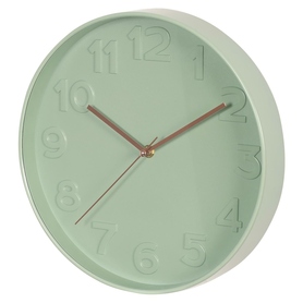 Horloge murale Naret verte d'un diamètre de 30,5 cm