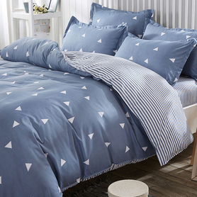 Parure de lit Uconisal avec taies d'oreiller, 200x220 cm, bleu