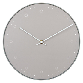 Horloge murale Bignay grise diamètre 30 cm