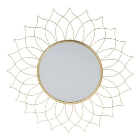 Miroir doré Mandala d'un diamètre de 50 cm