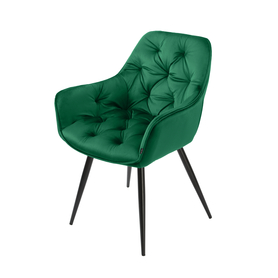 PARAGUAY Chaise tapissée vert