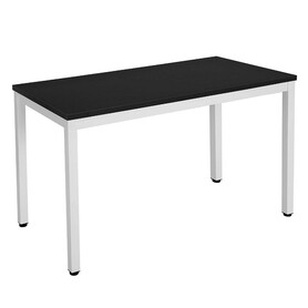 RAMIZU Bureau 120x60 cm blanc et noir
