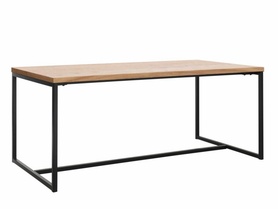 Table à manger Prograle 180x90 cm chêne/noir