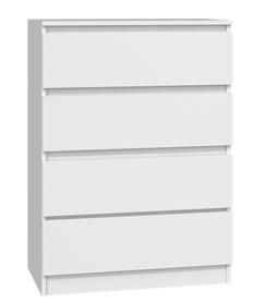 Komoda Malwa z czterema szufladami 70 cm biała