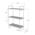 Étagère murale Pullen pin atlantique à trois niveaux