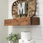 Etagère murale Reifa en noyer de style rustique 60 cm