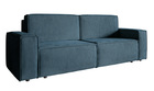 COPERTINO Canapé d'angle convertible 232 cm bleu marine