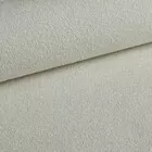 Kanapa rozkładana trzyosobowa Ovo z pojemnikiem kremowa szenil