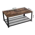 MALEK Table basse marron look usé 106x60 cm