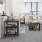 MALEK Table basse marron look usé 106x60 cm