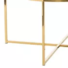 ALISMA Table basse Ø 80 cm - base dorée