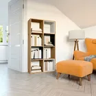 Regał otwarty Malax z ośmioma półkami 147 cm dąb artisan