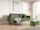 VALICO Canapé-lit trois places velours olive hydrophobe