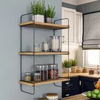 Étagère murale Pullen pin atlantique à trois niveaux