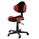 Chaise de bureau Morild noir et rouge