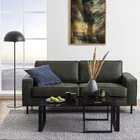 BANJOLE Ensemble de deux tables basses verre fumé