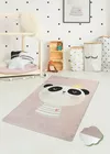 DINKLEY Tapis pour chambre d'enfant Panda 140x190 cm