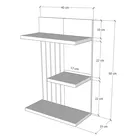 Étagère murale Kike anthracite