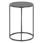 KRAPINA Table basse diamètre 40 cm noir