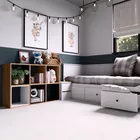 Regał otwarty Malax z sześcioma półkami 110 cm dąb artisan