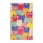 DINKLEY Tapis pour chambre d'enfant chats coloré 100x160 cm