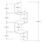 Étagère d'angle Zikke chêne