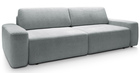Kanapa rozkładana trzyosobowa Baleo z pojemnikiem jasnoszara szenil