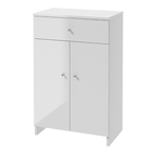 Meuble de salle de bain double colonne Meanda blanc