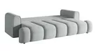 Kanapa trzyosobowa Dandelino z funkcją spania jasnoszara welur hydrofobowy
