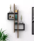 Etagère murale Emrose verticale chêne / anthracite