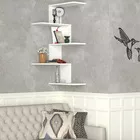 POMIFERA Étagère d'angle 51,5 cm blanc