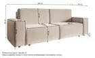 COPERTINO Canapé d'angle convertible 232 cm velours vert