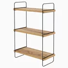 Étagère murale Pullen pin atlantique à trois niveaux