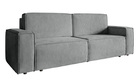 COPERTINO Canapé d'angle convertible 232 cm gris cendré