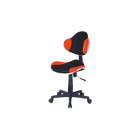 Chaise de bureau Morild noir et orange