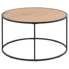 MAGERTA Table basse industrielle sur un cercle diamètre 80 cm