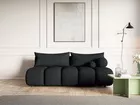 Kanapa trzyosobowa Dandelino Mini z funkcją spania czarna boucle