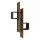 Etagère murale Emrose verticale chêne / anthracite